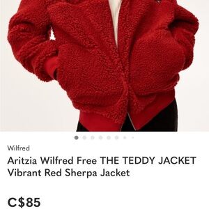 Wilfred Bold Red Teddy Jacket